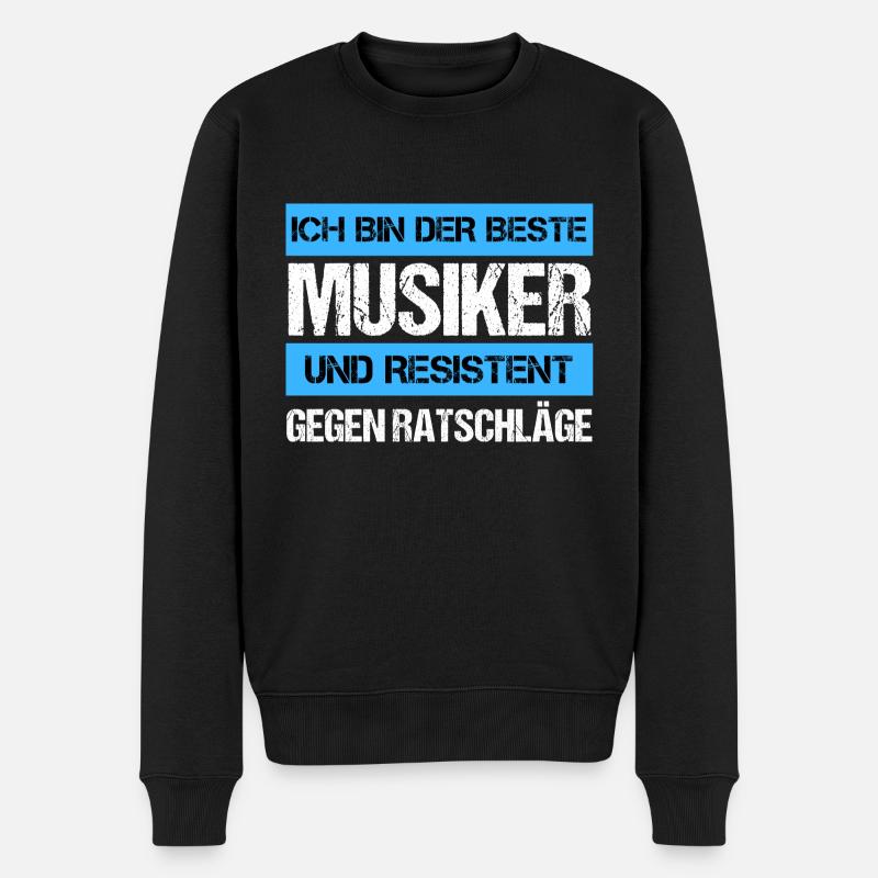 Musicien résistant - Pull Premium bio Homme - noir