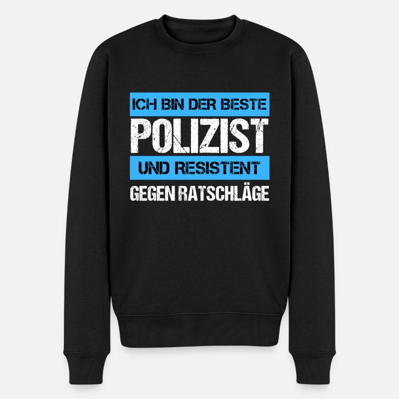 Policier résistant - Pull Premium bio Homme - noir