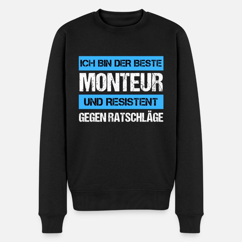Ajusteur résistant - Pull Premium bio Homme - noir