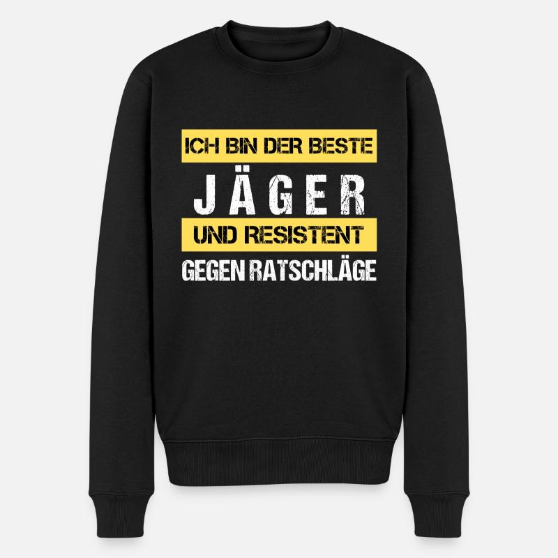 Resistant Hunter - Men's Premium Organic Jumper - black