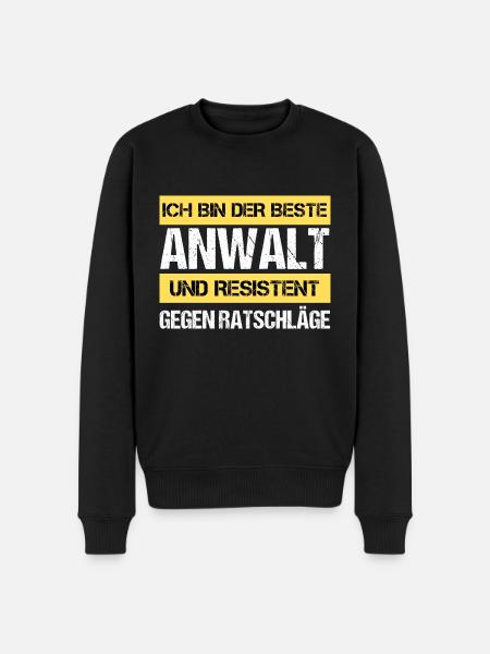 Resistant Advocate - Men's Premium Organic Jumper - black