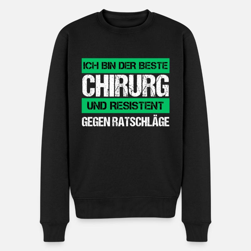 Chirurgien résistant - Pull Premium bio Homme - noir
