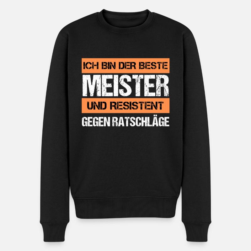Resistant Master - Men's Premium Organic Jumper - black