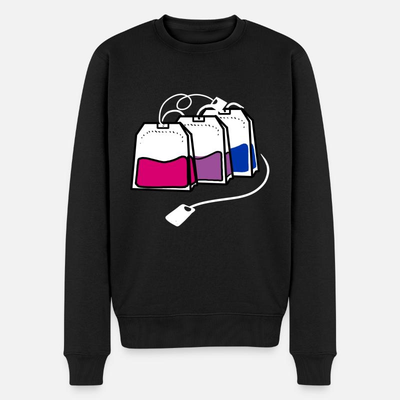 Bisexual Pride Sachet de thé - Pull Premium bio Homme - noir