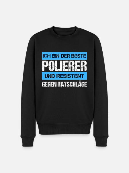 Resistenter Polierer - Männer Premium Bio Pullover - Schwarz