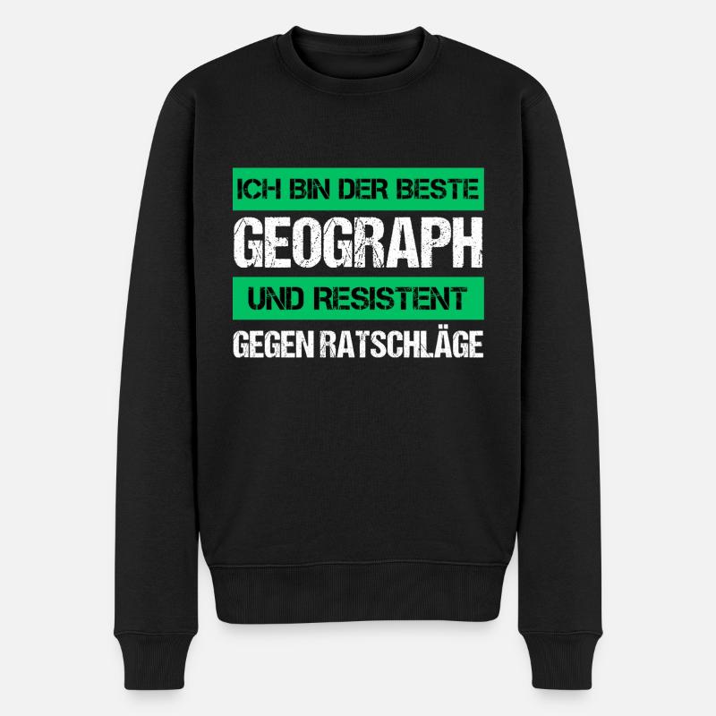 Géographe résistant - Pull Premium bio Homme - noir