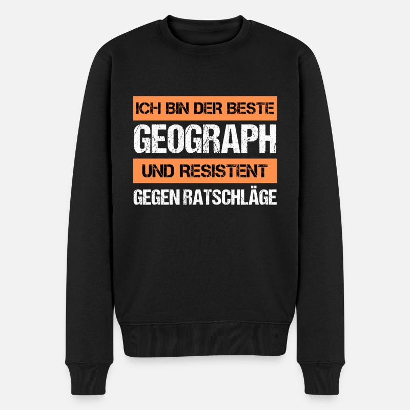 Géographe résistant - Pull Premium bio Homme - noir