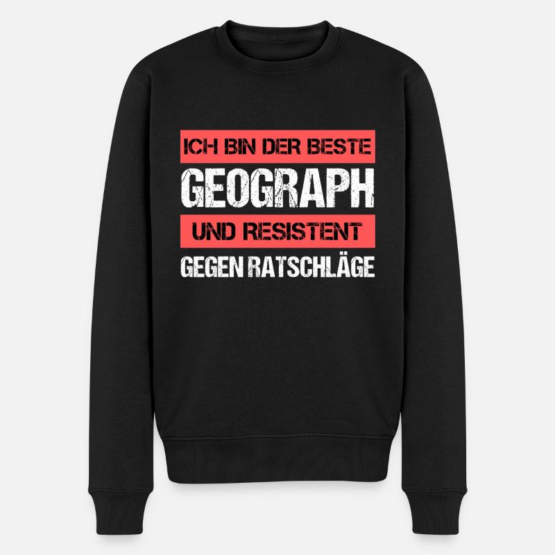 Géographe résistant - Pull Premium bio Homme - noir