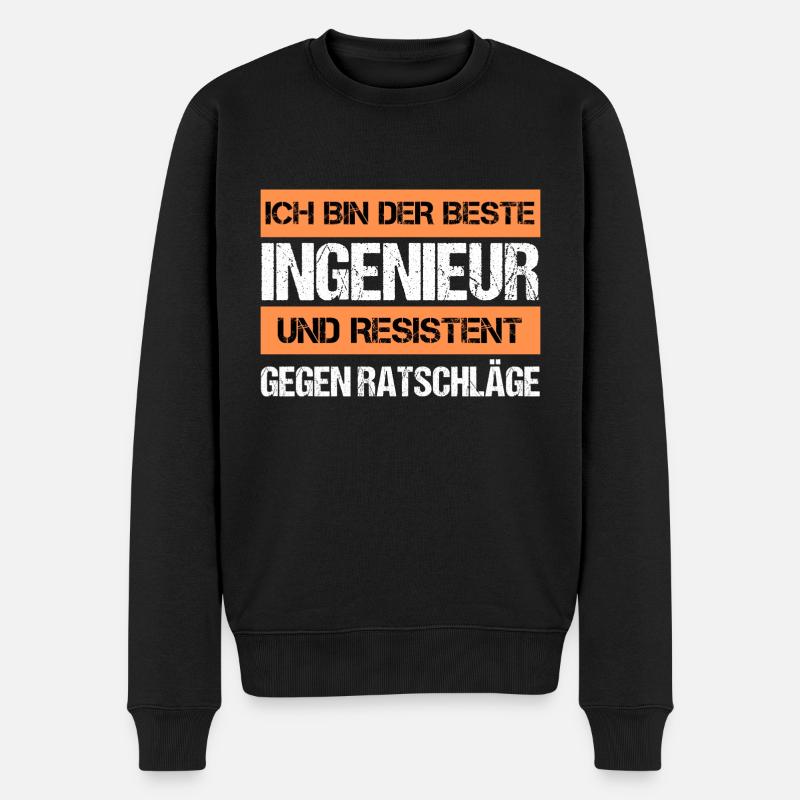 Resistant Engineer - Men's Premium Organic Jumper - black