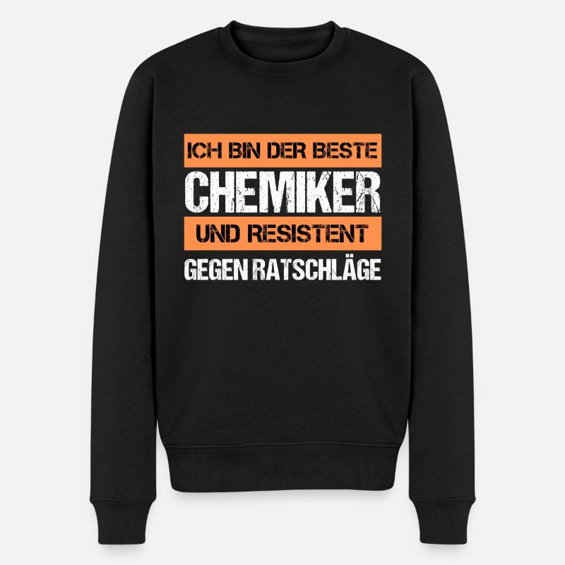 Resistenter Chemiker - Männer Premium Bio Pullover - Schwarz