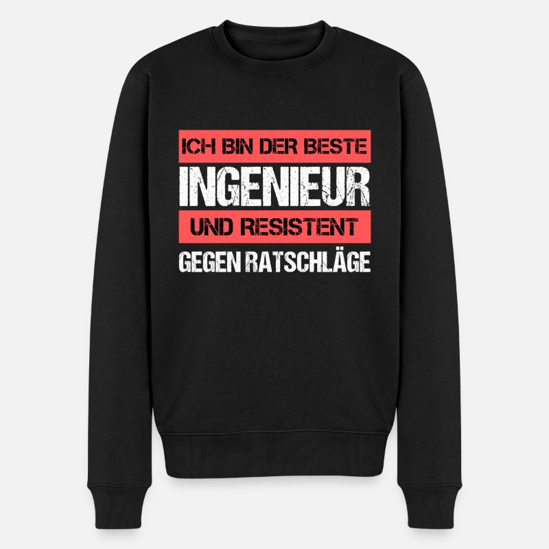 Resistant Engineer - Men's Premium Organic Jumper - black