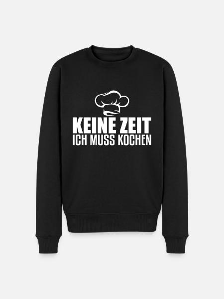 Kochen - Männer Premium Bio Pullover - Schwarz