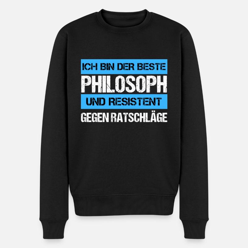 Philosophe résistant - Pull Premium bio Homme - noir