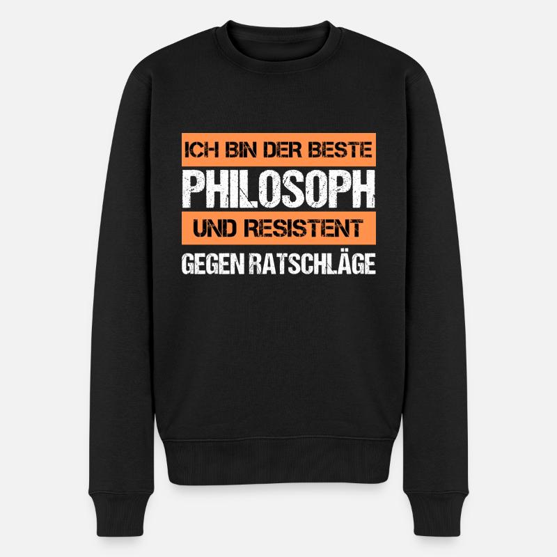 Philosophe résistant - Pull Premium bio Homme - noir