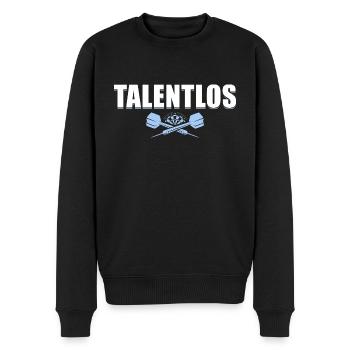 Dart Humor Talentlos Dartspieler Geschenkidee - Männer Premium Bio Pullover - Schwarz - Vorne - Nico (187cm)