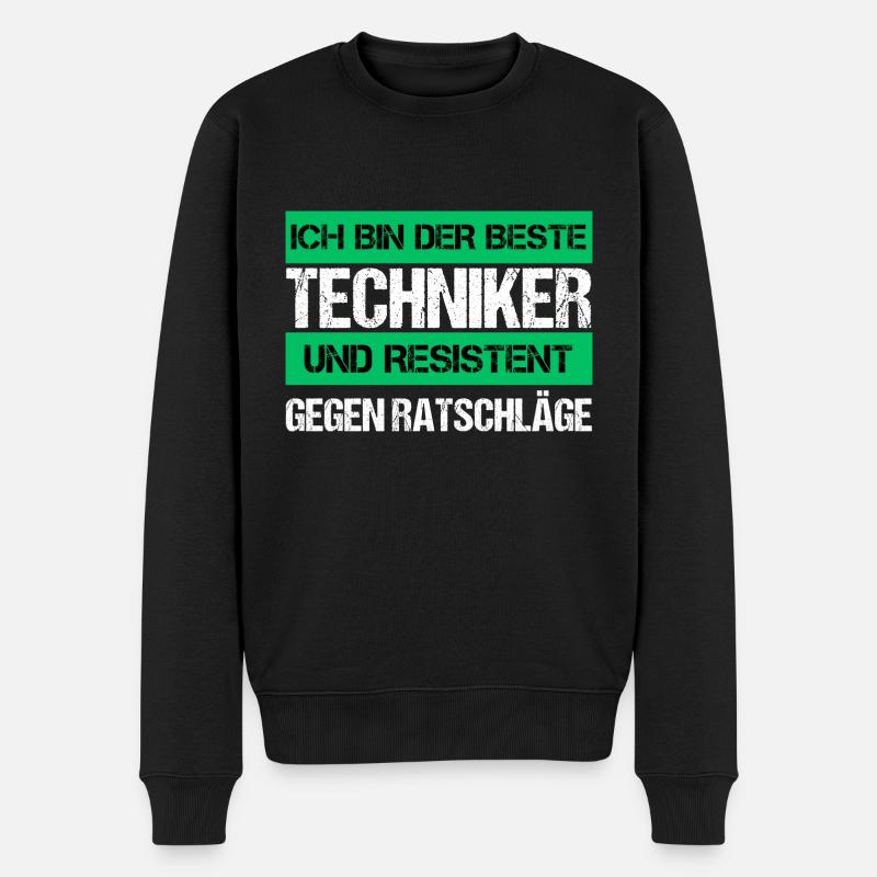 Resistant Technician - Men's Premium Organic Jumper - black