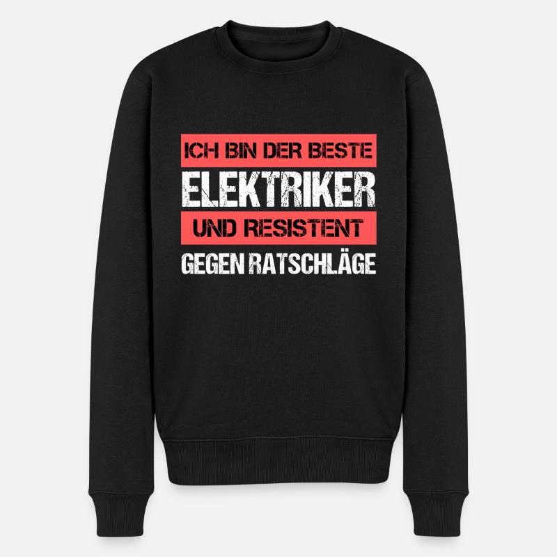Électricien résistant - Pull Premium bio Homme - noir
