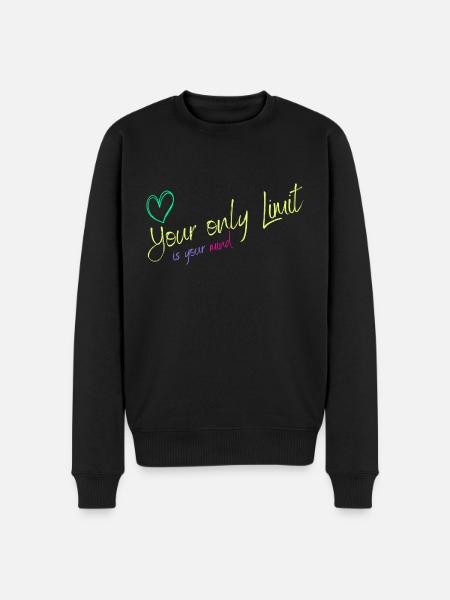 Motivation - without limits / no limits - Men's Premium Organic Jumper - black