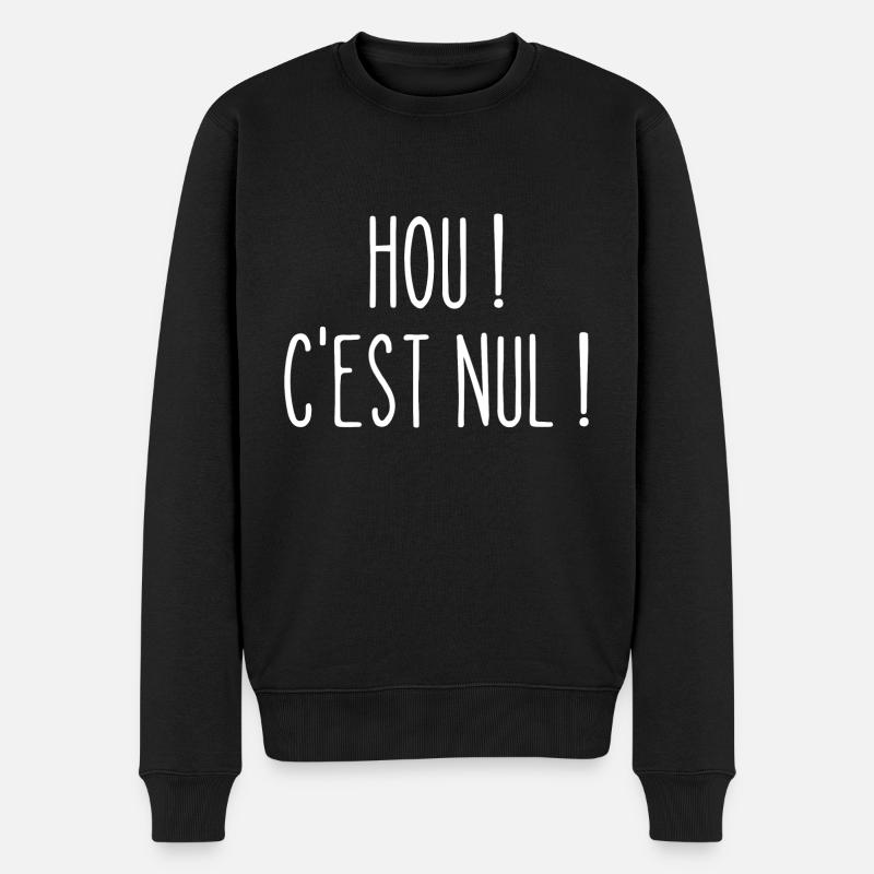 hou c'est nul - Pull Premium bio Homme - noir