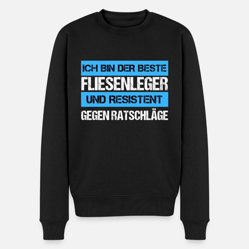 Carreleur résistant - Pull Premium bio Homme - noir