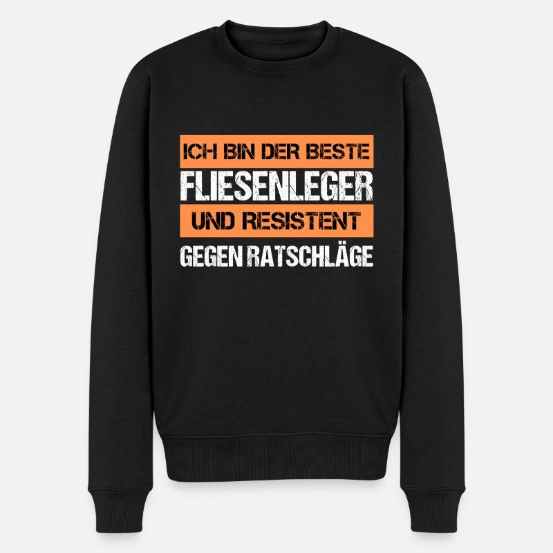 Carreleur résistant - Pull Premium bio Homme - noir