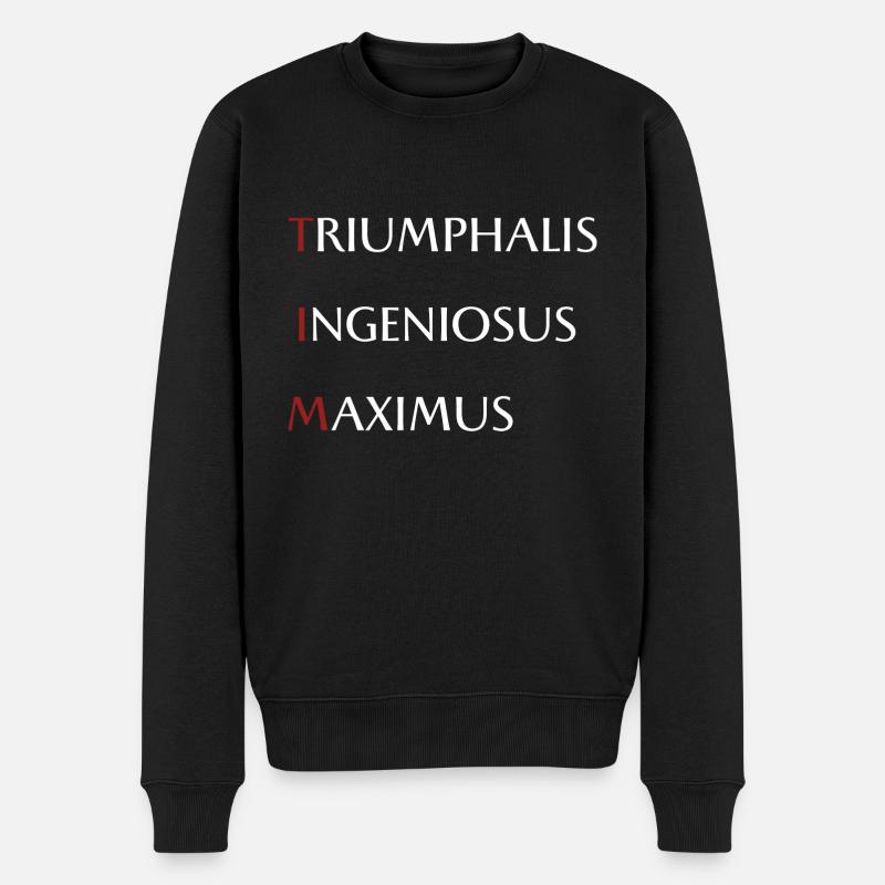 Tim - Männer Premium Bio Pullover - Schwarz