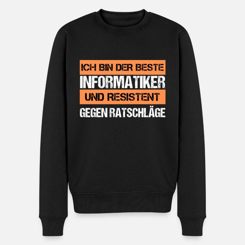 Informaticien résistant - Pull Premium bio Homme - noir