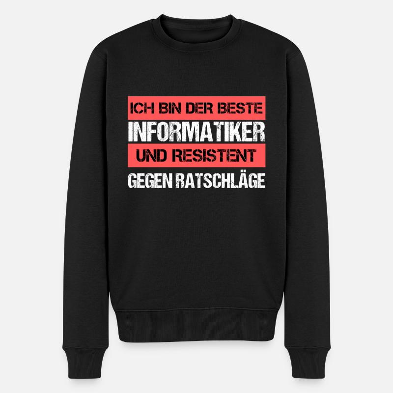 Informaticien résistant - Pull Premium bio Homme - noir