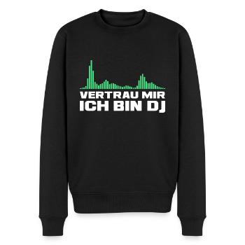 Discjockey Vertrau mir ich bin DJ - Männer Premium Bio Pullover - Schwarz - Vorne - Nico (187cm)