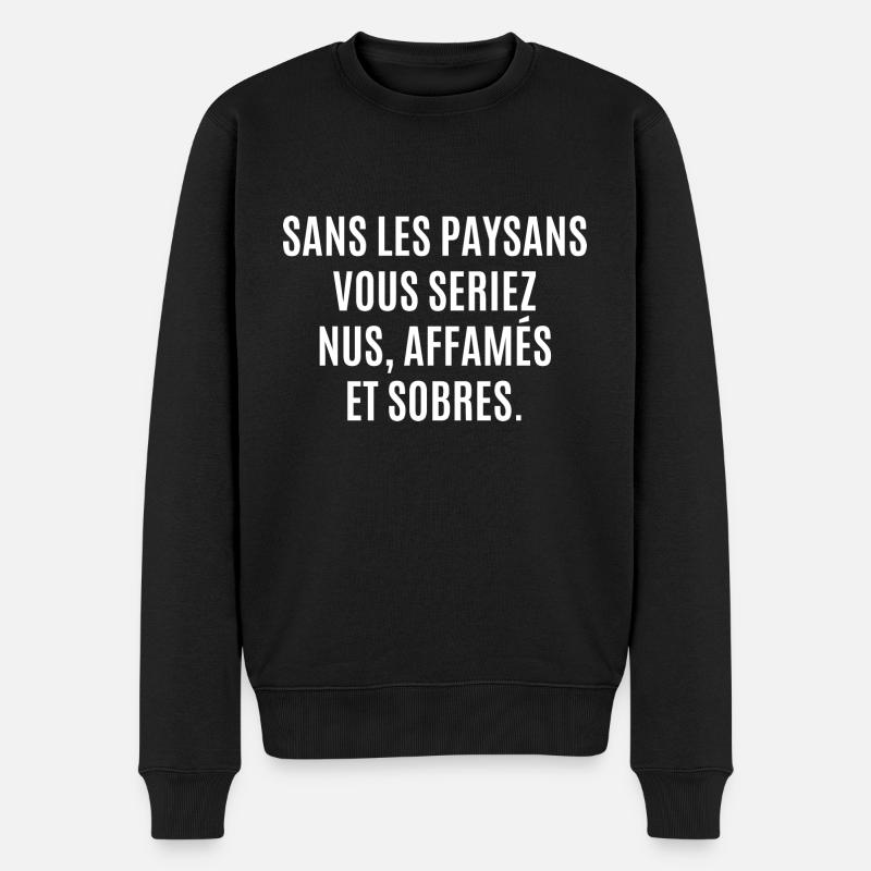 sans les paysans - Pull Premium bio Homme - noir