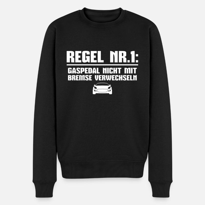 Fahrschule Fahrschullehrer Fahrlehrer Geschenk - Männer Premium Bio Pullover - Schwarz