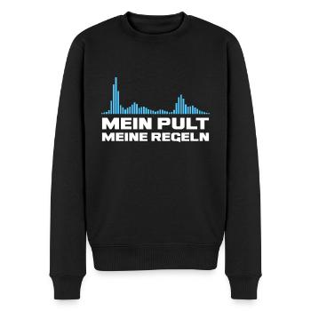 Discjockey Mein Mischpult Meine Regeln DJ Geschenk - Männer Premium Bio Pullover - Schwarz - Vorne - Nico (187cm)