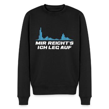 Discjockey DJane Auflegen Club DJ Geschenk - Männer Premium Bio Pullover - Schwarz - Vorne - Nico (187cm)