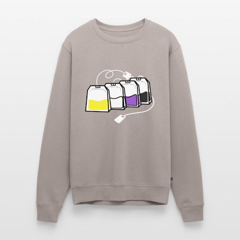 Nonbinary Pride Tea Bag Nonbinary Pride Men's Premium Organic Jumper