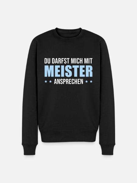 Meisterprüfung bestanden Meister Fortbildung - Männer Premium Bio Pullover - Schwarz