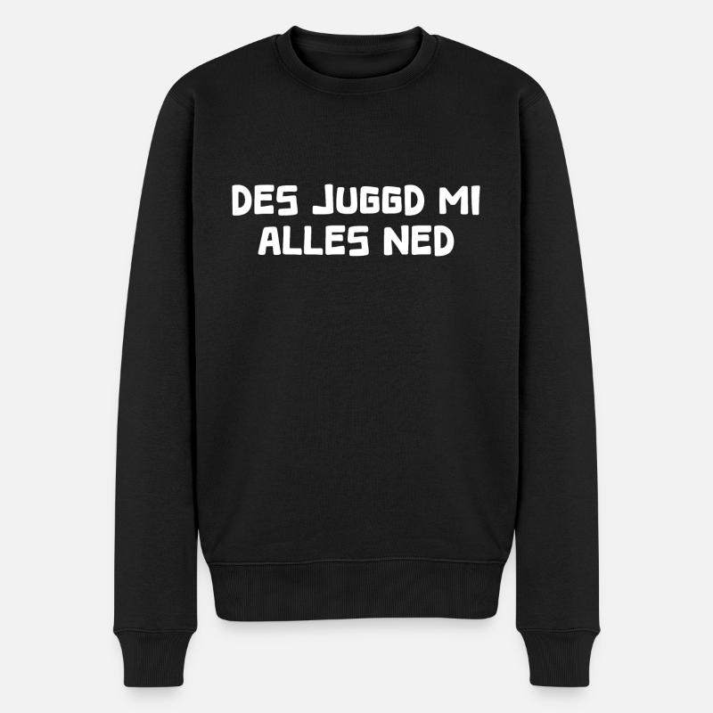 Schwäbischer Spruch Schwäbisch Schwabe Geschenk - Männer Premium Bio Pullover - Schwarz