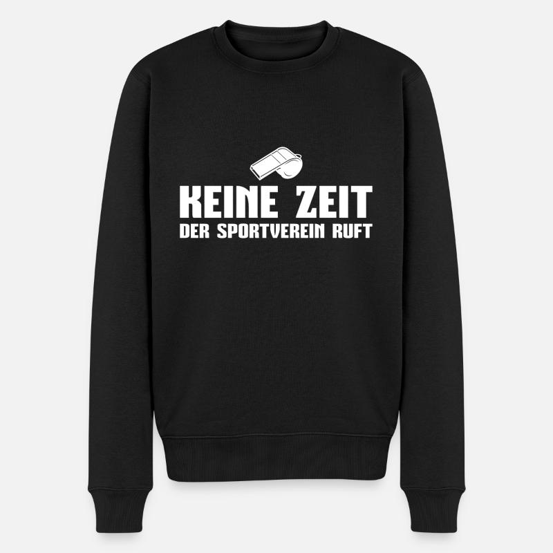 Sportverein Fußball Trainer Geschenk - Männer Premium Bio Pullover - Schwarz