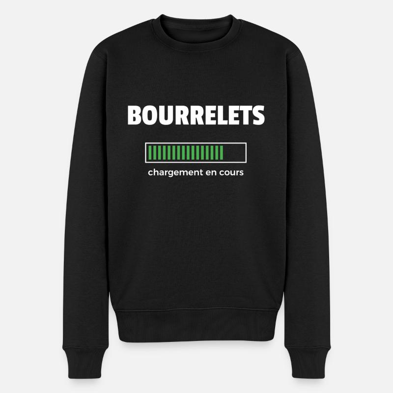 bourrelets - Pull Premium bio Homme - noir