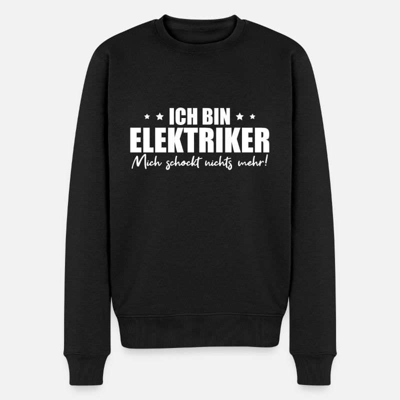 Elektriker - Männer Premium Bio Pullover - Schwarz