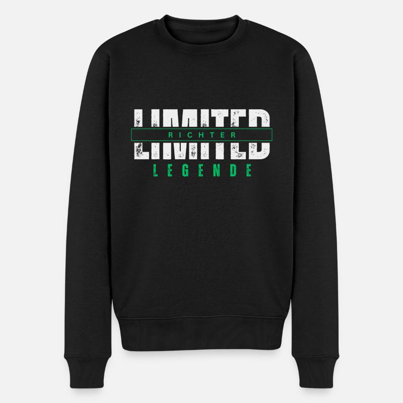 Juge Limité Légende. - Pull Premium bio Homme - noir