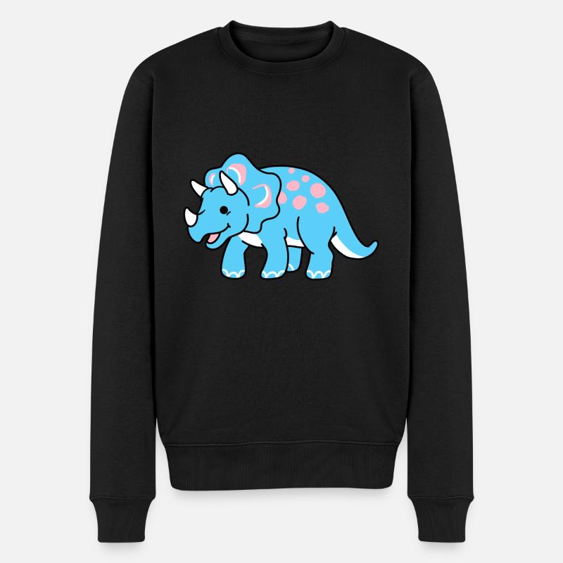 Trans Pride Triceratops - Pull Premium bio Homme - noir