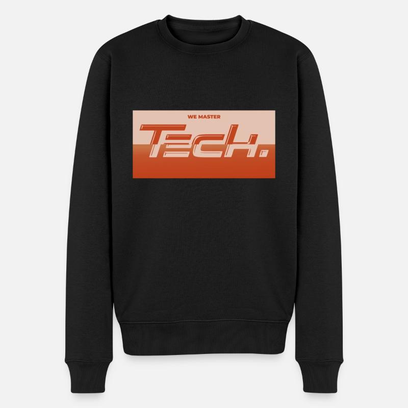 Technologie - Männer Premium Bio Pullover - Schwarz