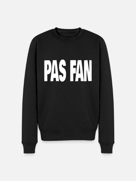 pas fan - Pull Premium bio Homme - noir