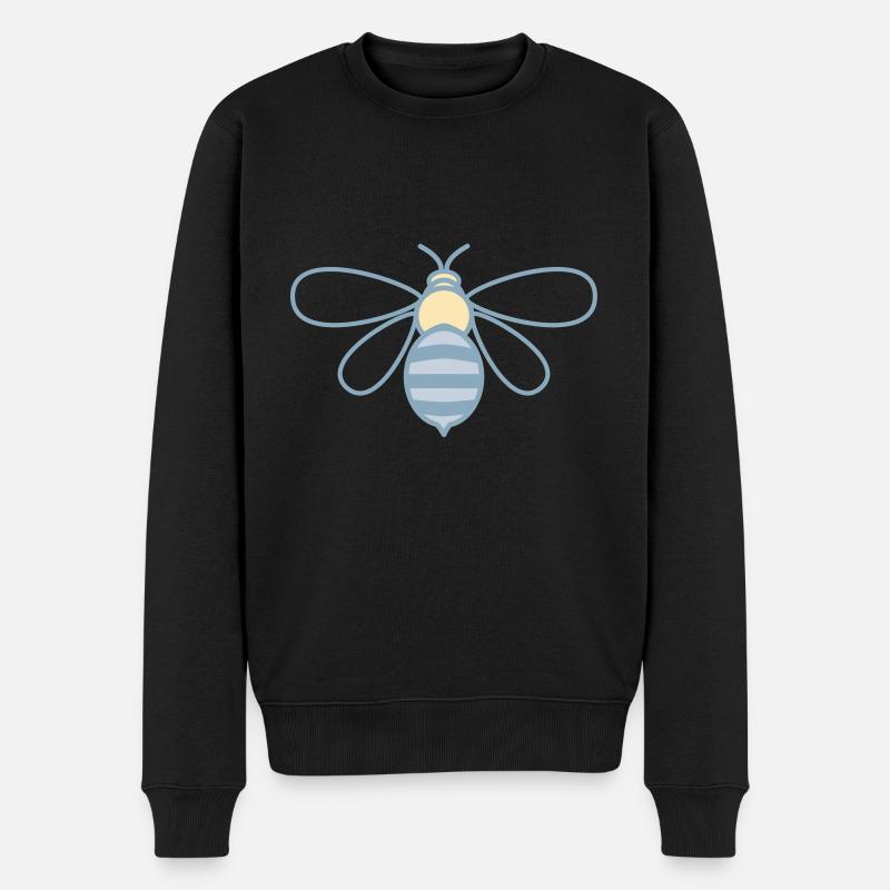 Biene Symbol Bienen - Männer Premium Bio Pullover - Schwarz