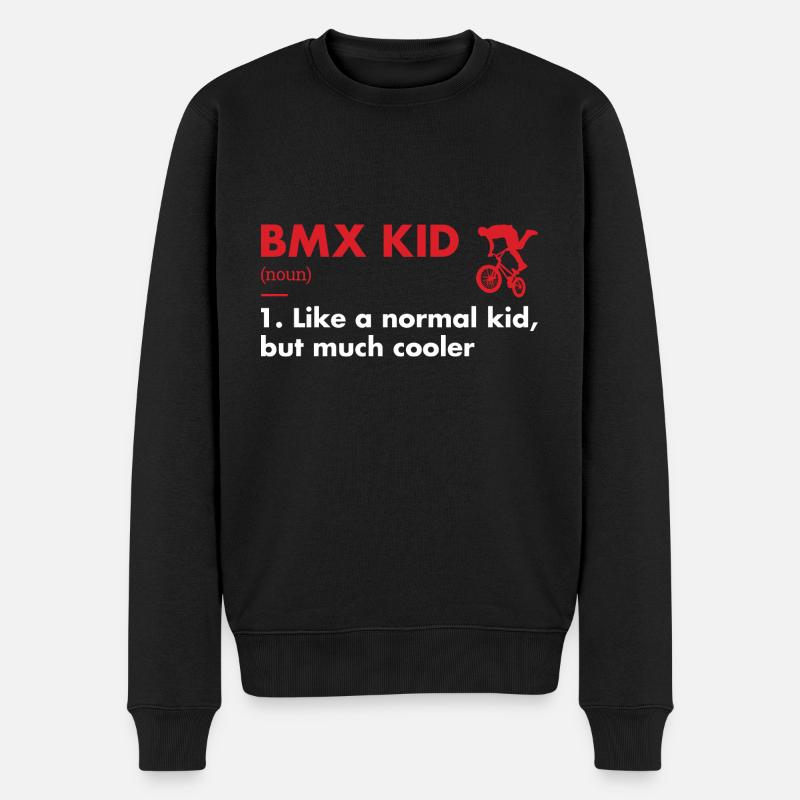 Sport Kid Definition BMX - Männer Premium Bio Pullover - Schwarz