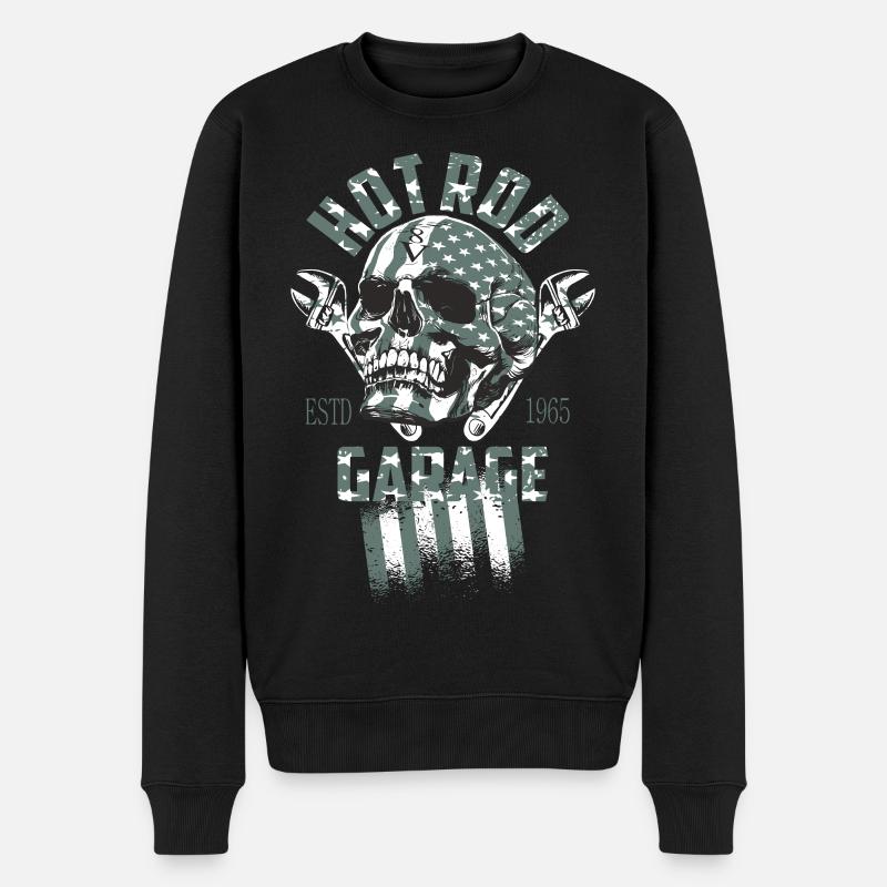 Hot Rod Garage - Pull Premium bio Homme - noir