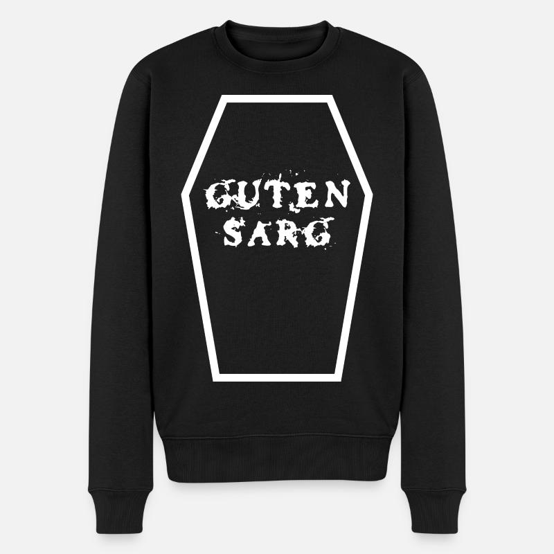 Guten Sarg Morbider Wortwitz - Männer Premium Bio Pullover - Schwarz