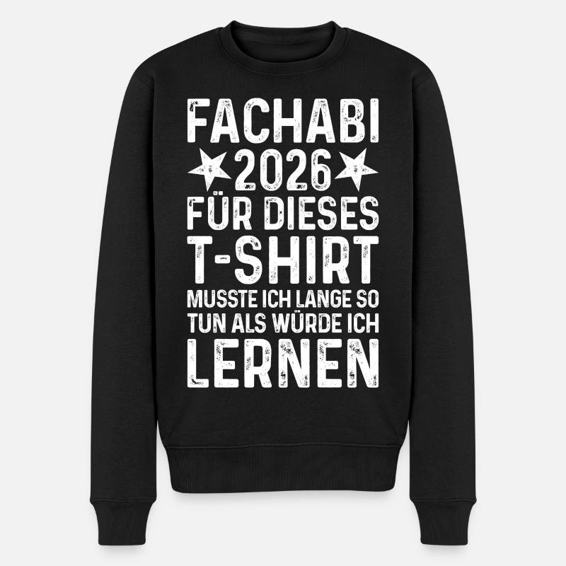 Fachabi 2026 - Männer Premium Bio Pullover - Schwarz
