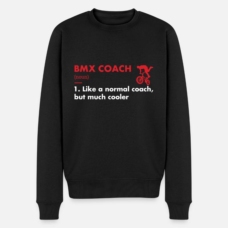 Sport Coach Definition BMX - Männer Premium Bio Pullover - Schwarz