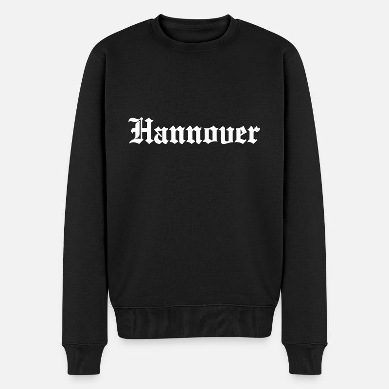 Hannover - Männer Premium Bio Pullover - Schwarz